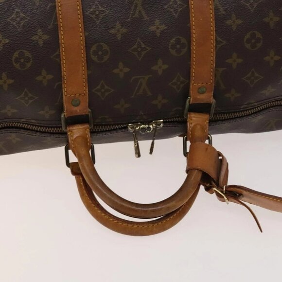 LOUIS VUITTON Monogram Keepall 55 Boston Bag M41424 LV Auth 139234 - Picture 8 of 16